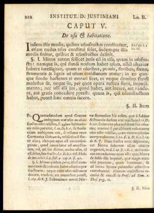 Caput V. De usu & habitatione