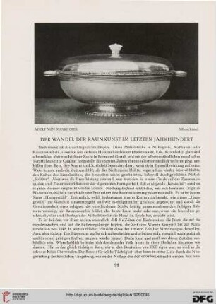 Der Wandel der Raumkunst im letzten Jahrhundert