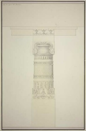 Indische Säule und Architrav
