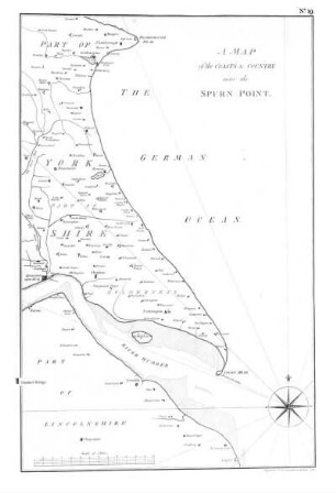 No. 19. A Map of the Coasts & Country near the Spurn Point.
