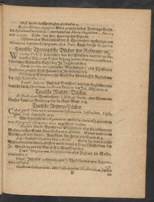 Teutsche Artzney-Bücher.