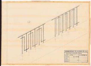 Reichsluftfahrtministerium, Berlin: Treppengeländer: Ansicht 1:10