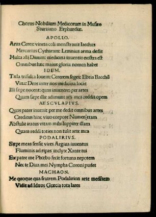 Chorus Nobilium Medicorum in Musaeo Sturtiano Erphurdiae.