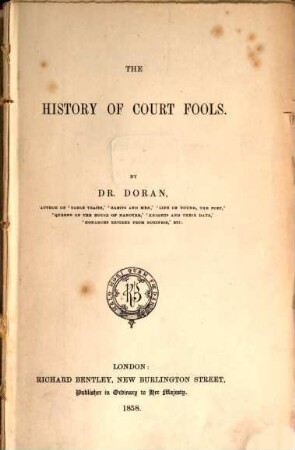 The history of Court-fools