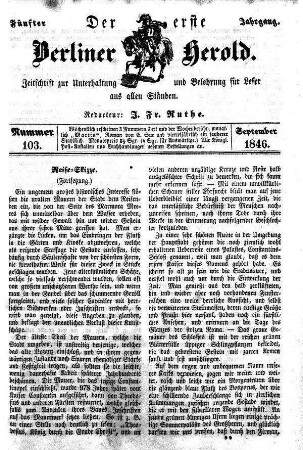 Nummer 103, September 1846