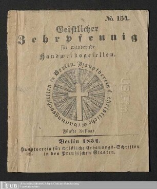 Geistlicher Zehrpfennig für wandernde Handwerksgesellen
