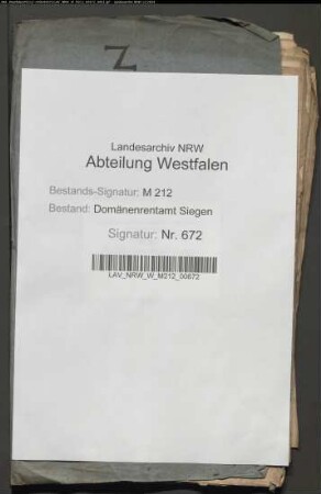 Erhebung des Blutzehnten im Rentamt Grafschaft