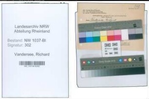 Entnazifizierung Richard Vandersee , geb. ()