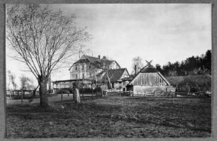 Idyll in Nidden vorm Hotel Königin Luise