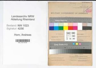 Entnazifizierung Andreas Horn , geb. 04.03.1903 (Arbeiter)
