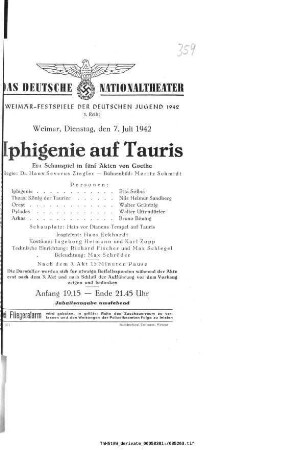 Iphigenie auf Tauris