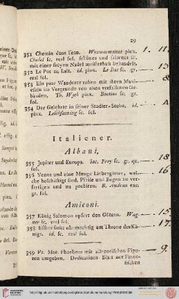Italiener (Nr. 355-482)