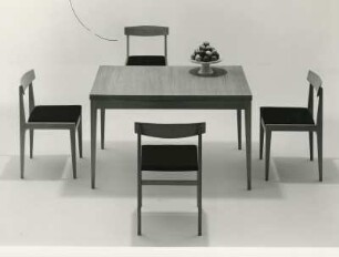 Tisch "Mod. 603 / 33" und Stuhl "Mod. 433 / 02" von O. F. Pollak