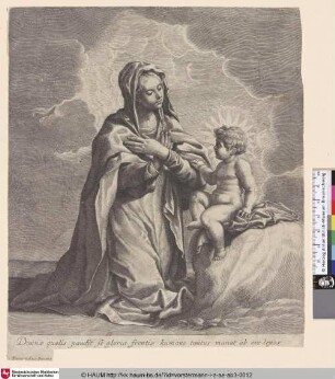 [Maria, kniend vor dem Kind; The Virgin kneeling before the Child]