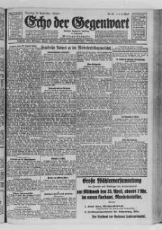 Echo der Gegenwart. 1848-1935