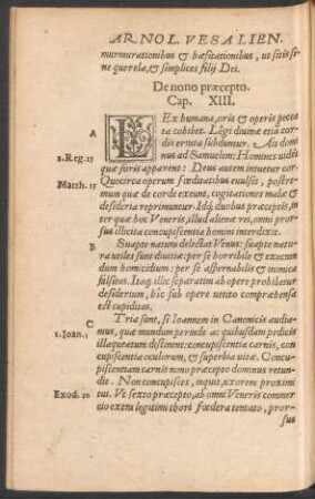 De nono praecepto. Cap. XIII.
