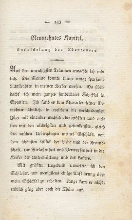Neunzehntes Kapitel. Entwickelung des Abenteuers