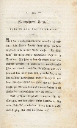 Neunzehntes Kapitel. Entwickelung des Abenteuers