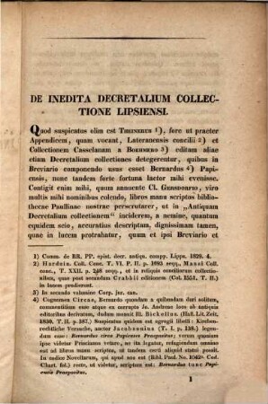 De inedita decretalium collectione Lipsiensi : commentatio