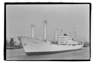 Cap Vilano (1955), Frachtschiff (reefer), Hamburg Südamerikanische Dampfschifffahrts-Gesellschaft A/S & Co KG (HSDG), Antwerpen, Bau-Nr. 896