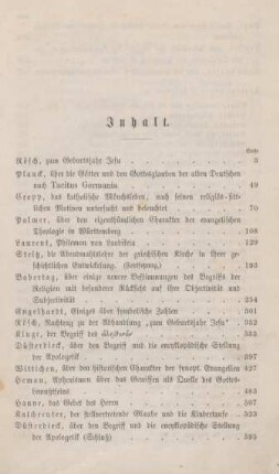I-IV Inhaltsverzeichnis