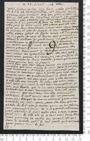 Brief von Marie-Anne Chamisso  an Hippolyte de Chamisso und Charles de Chamisso