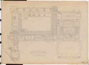 Schloss Posen, Posen Umbau: Möblierungsplan 1. OG 1:100