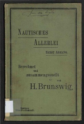 Nautisches Allerlei - nebst Anhang