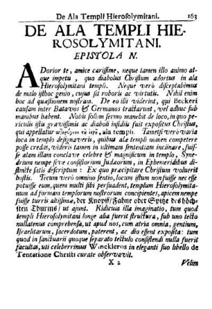 De Ala Templi Hierosolymitani.