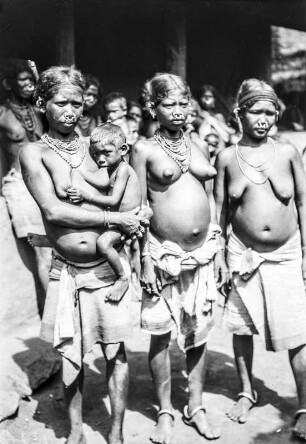 Sora Frauen (Deutsche Indien-Expedition 1926/1929 - 2. Odisha)