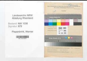 Entnazifizierung Werner Piepenbrink , geb. 16.09.1920 (Polizist)