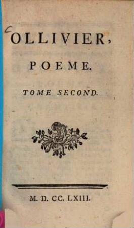 Ollivier : Poeme, Tome Second