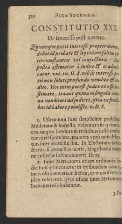 Constitutio XXX.