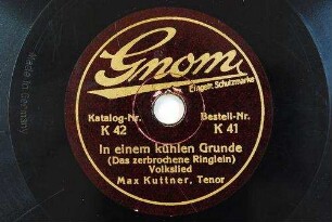 In einem kühlen Grunde (Das zerbrochene Ringlein) : Volkslied