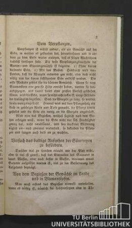 Vom Verpflanzen.