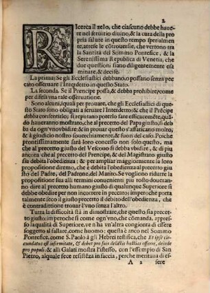 Trattato dell'interdetto della Santità di Papa Paulo V