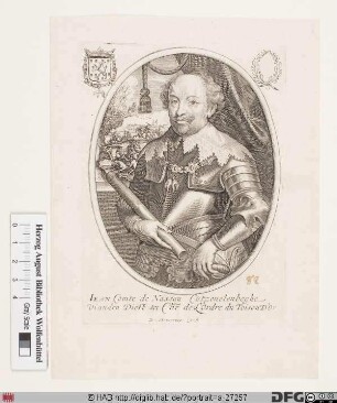 Bildnis Johann VIII. der Jüngere, Graf von Nassau-Siegen (reg. 1623-38)