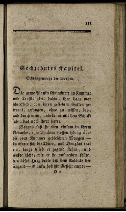Sechzehntes Kapitel. Schlangenwege der Bosheit.