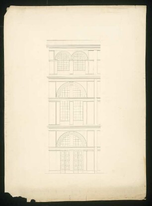 Übung Antike Baukunst: Ansicht Fassade