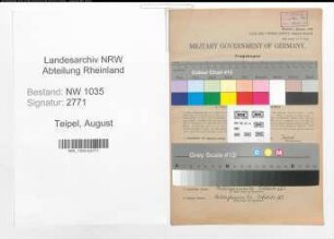 Entnazifizierung August Teipel , geb. 11.11.1912 (Steiger)