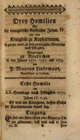 Sammlung auserlesener Kanzelreden über die vornehmsten Gegenstände in der Kirche. 12. 1774