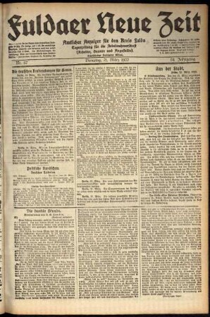 Ausgabe vom Dienstag, den 21. März 1922.