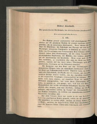 Dritter Abschnitt. Die praktische Heilkunde ...