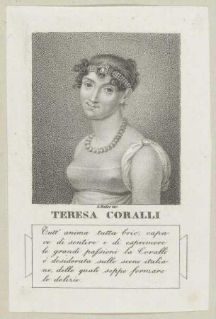 Bildnis der Teresa Coralli