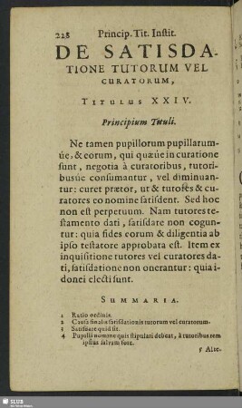Titulus XXIV. De Satisdatione Tutorum Vel Curatorum