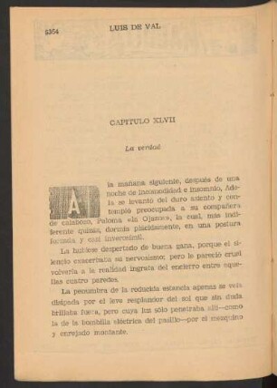 Capítulo XLVII - La verdad