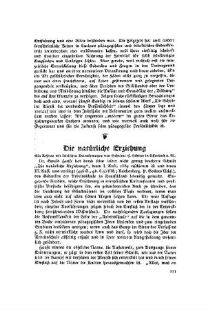 Die natürliche Erziehung