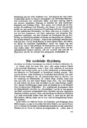 Die natürliche Erziehung