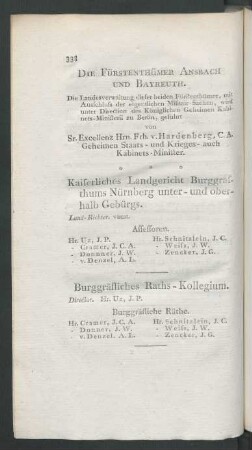 Die Fürstenthümer Ansbach und Bayreuth