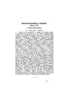 Generalversammlung in Chemnitz : Pfingsten 1907